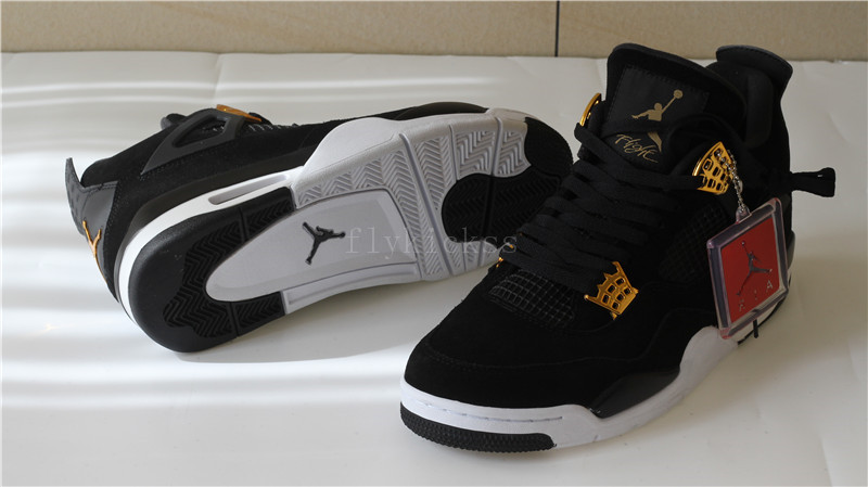 Air Jordan 4 Retro Royalty Black Suede